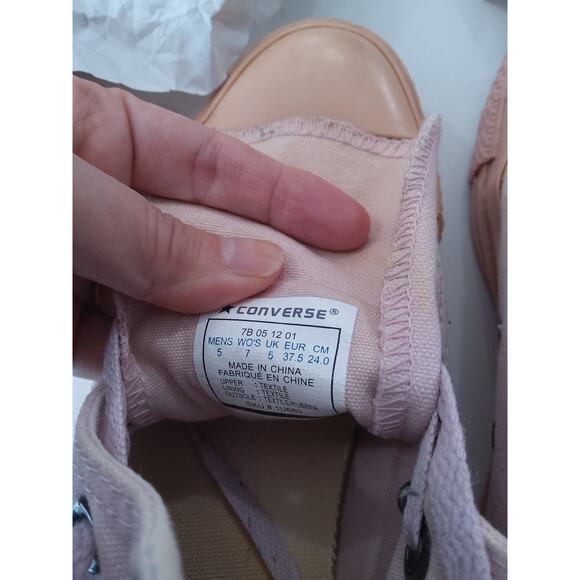 Converse special edition  Pink hitop Athletic Shoes-7 W.Barbiecore - Picture 9 of 9